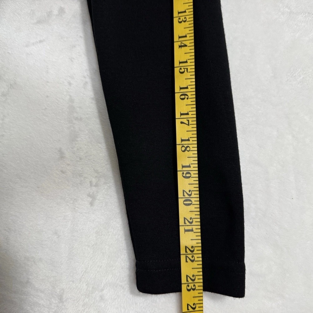 Vintage Long Sleeve‎ Pleated Knit Jumpsuit Stirrups Size M Black Minimalist Chic - Picture 14 of 15